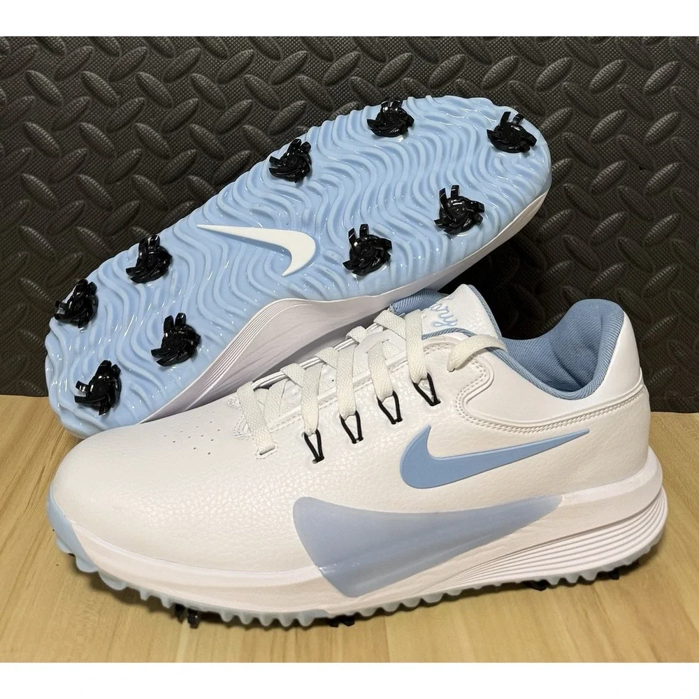 Nike Victory Pro 4 White Psychic Blue Golf Shoes HM9220-101 Mens Size 10.5 WIDE